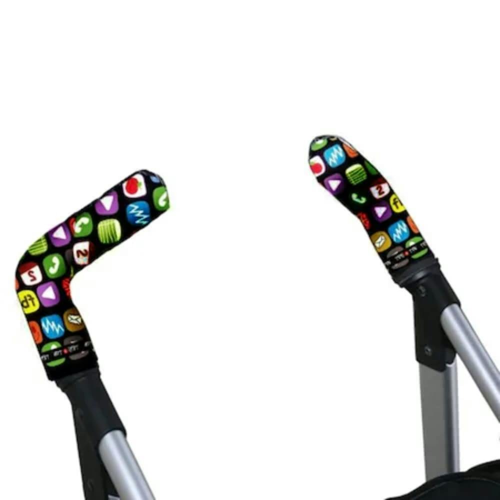 Протектори за вертикални дръжки на количка, Tris & Ton, Принт телефон