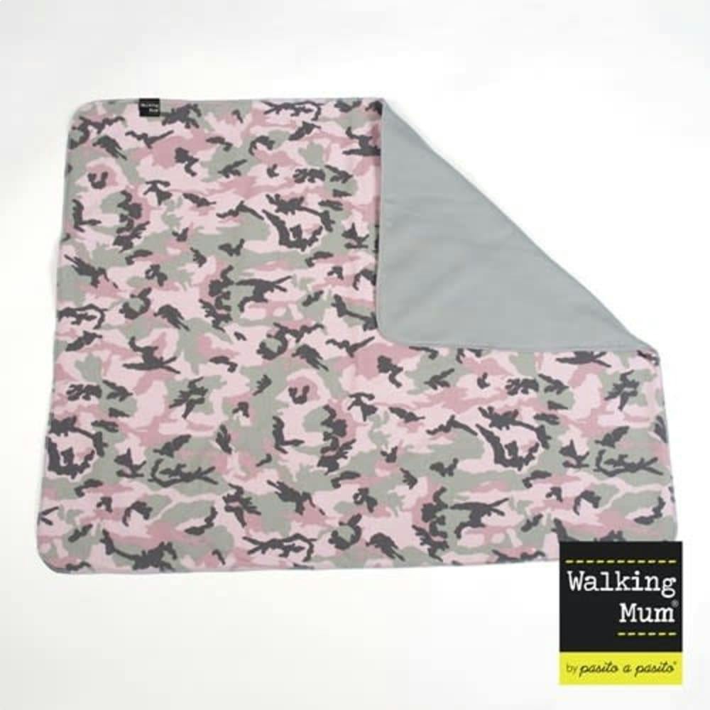 Бебешко одеялце Walking Mum, Camouflage Collection, Розово/ Сиво
